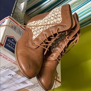 Brown booties